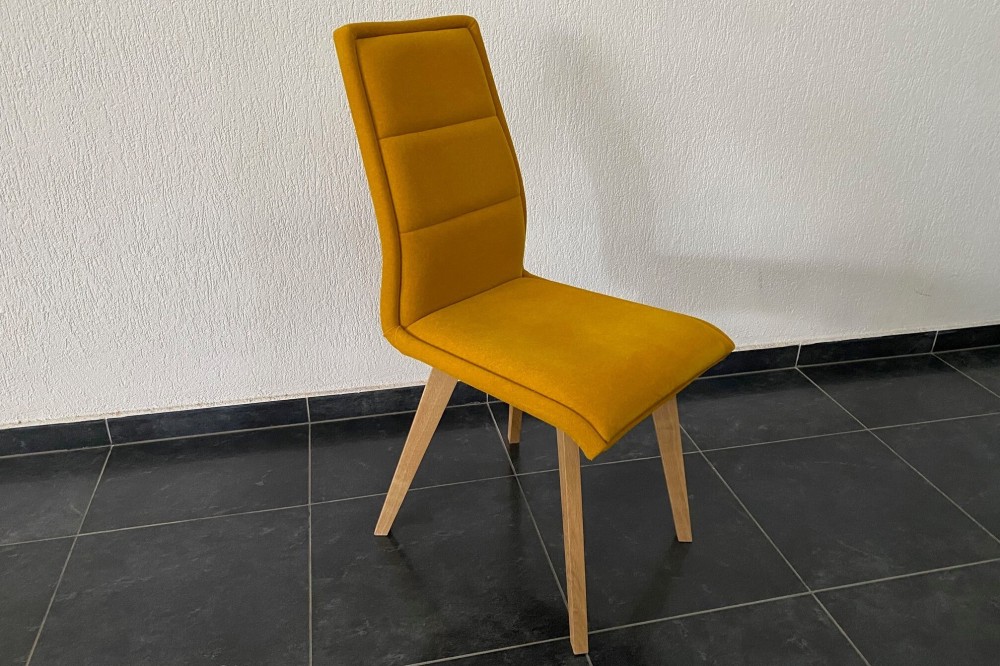Jedálenská stolička Sana žltá