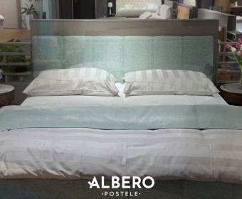 Video čalúnená posteľ Linea v mint farbe