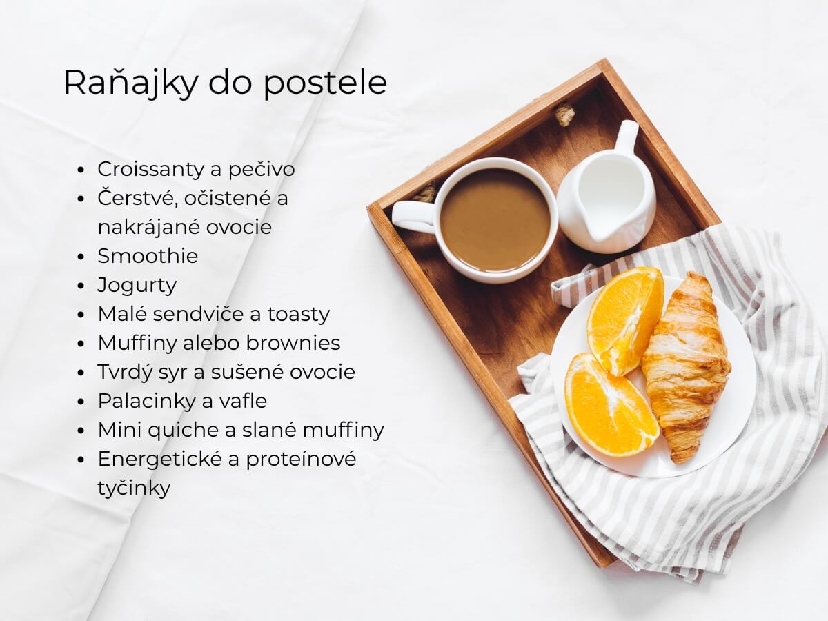 Tipy na raňajky do postele.